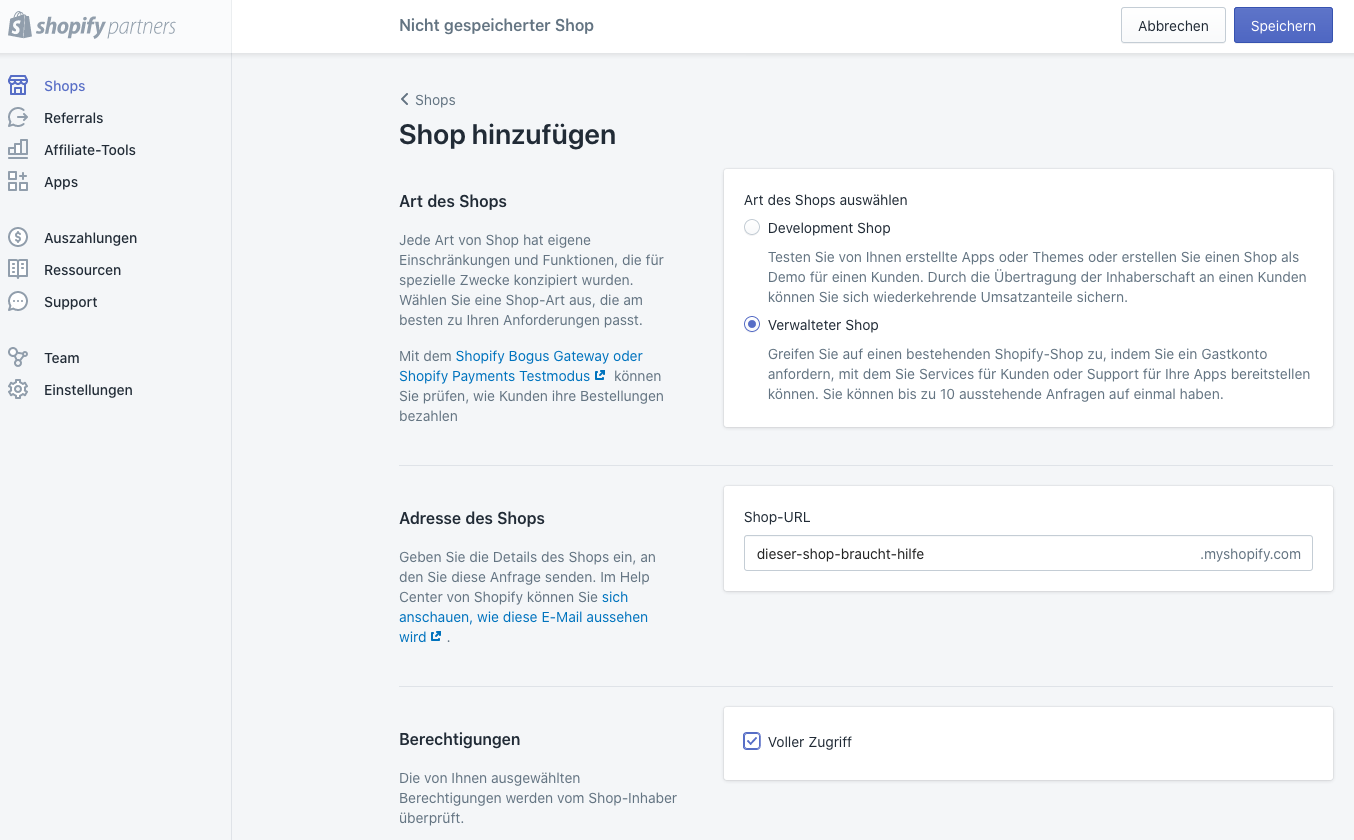 Verwaltete Shops: So bearbeitest du die Shops deiner Kunden
