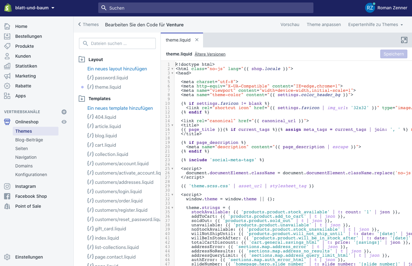 Mehr als Drag & Drop: Wie du den Code von Shopify-Themes anpasst